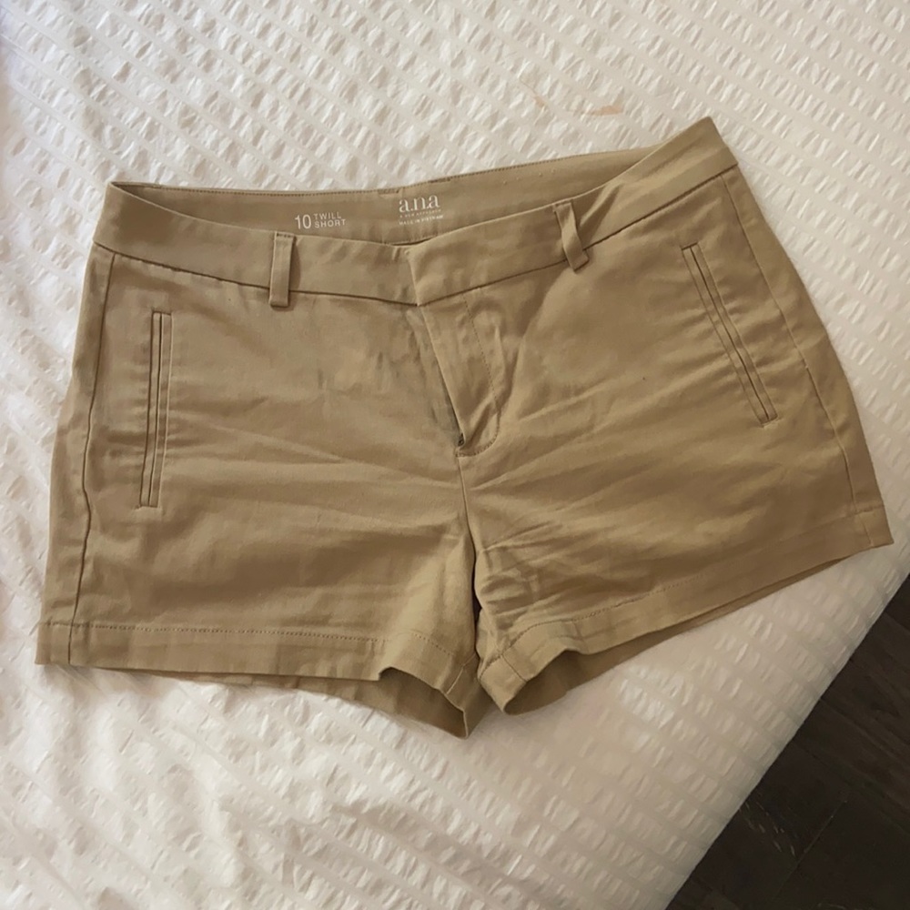 Size 10 A.N.A. Khaki/Tan Shorts